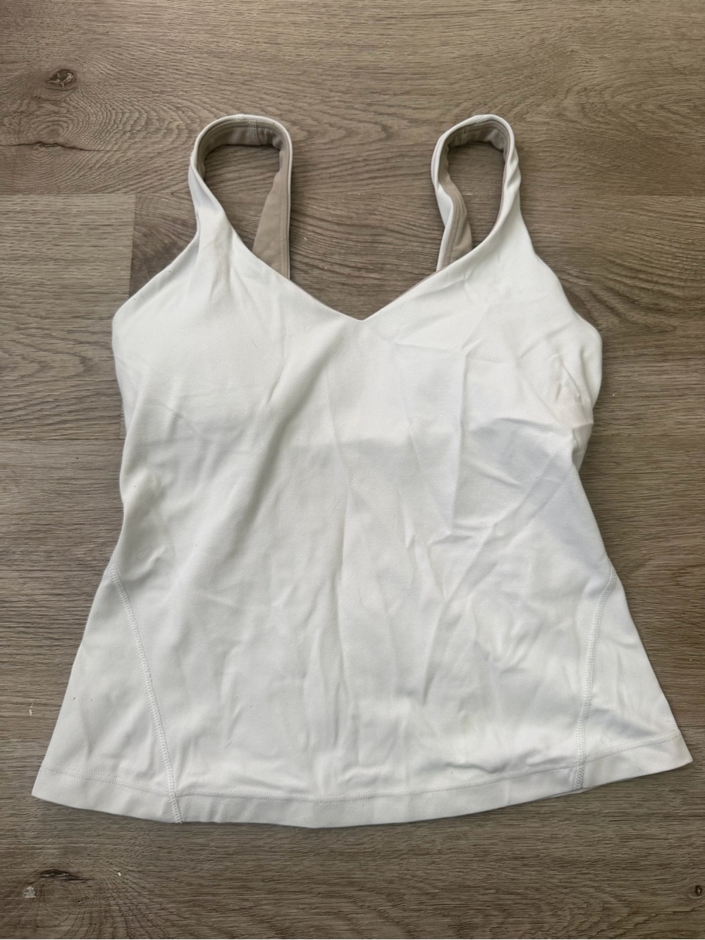 White lululemon long align top